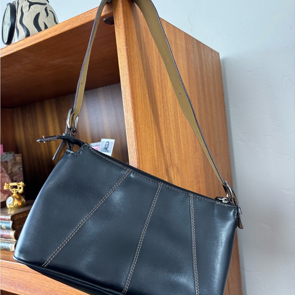 Black Leather Shoulder Bag